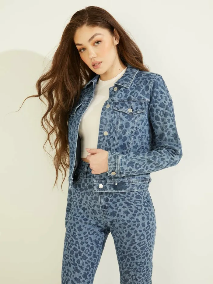 Eco Doria Denim Jacket Leo Jade Women Jeans and Denim GUESS
