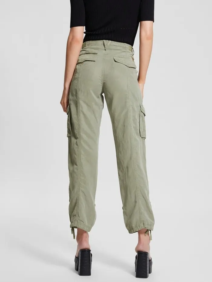 Eco Nessi Linen Cargo Pants Ocean Sage Multi Bottoms GUESS Women Eco Nessi Linen Cargo Pants Ocean Sage Multi Bottoms GUESS Women