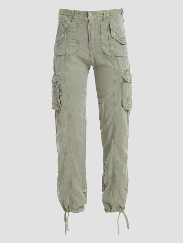 Eco Nessi Linen Cargo Pants Ocean Sage Multi Bottoms GUESS Women Eco Nessi Linen Cargo Pants Ocean Sage Multi Bottoms GUESS Women