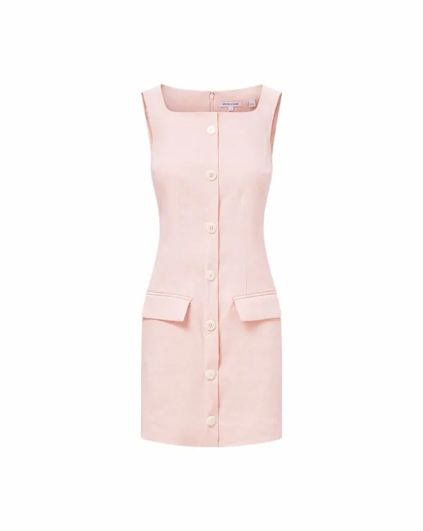 Evan Dress Pink Shell Women Veronica Beard Dresses