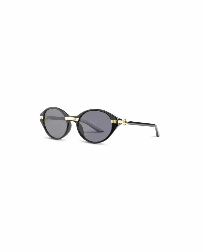 Eyewear MenWomen Casablanca Paris Black and Gold Cannes Sunglasses