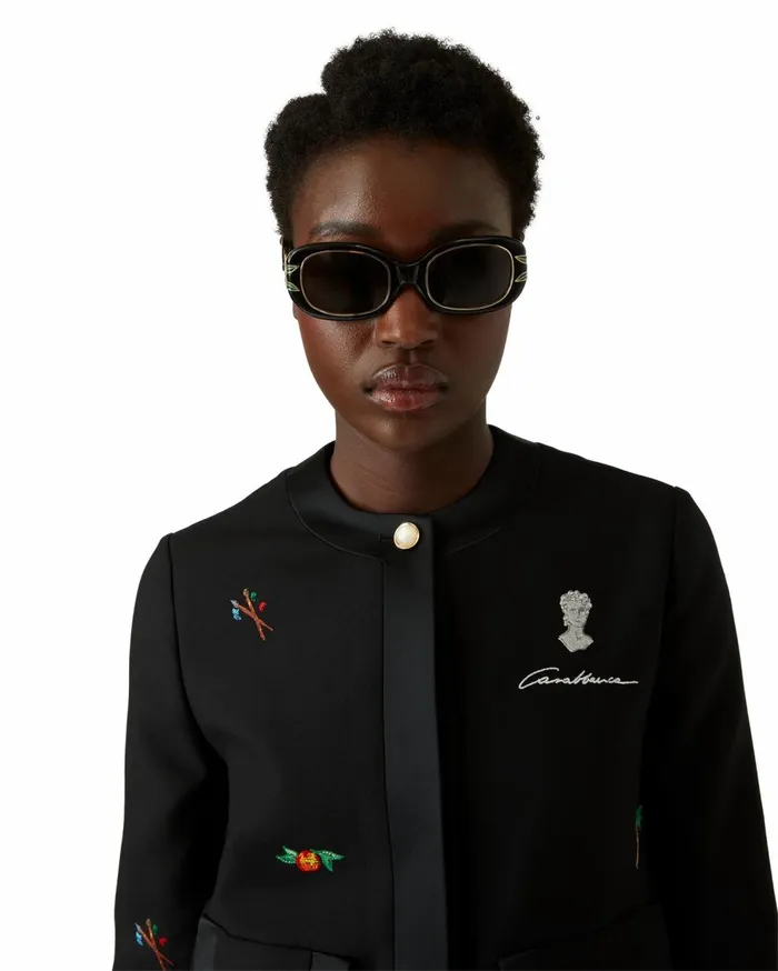 Eyewear MenWomen Casablanca Paris Black Laurel Sunglasses Eyewear MenWomen Casablanca Paris Black Laurel Sunglasses