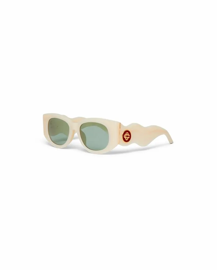 Eyewear MenWomen Casablanca Paris Cream The Memphis Sunglasses