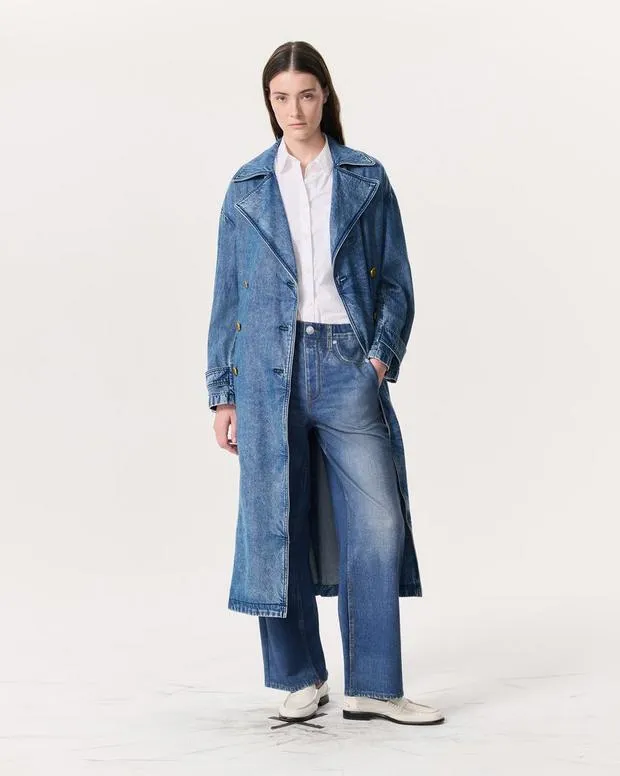 Featherweight Alora Denim Trench Coat Beekman FeatherweightFlexiJackets and Coats rag and bone Women