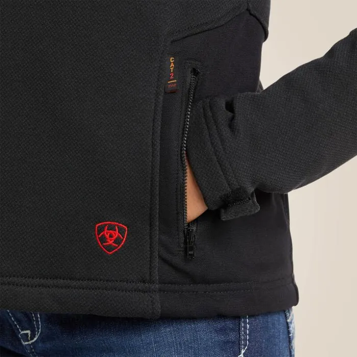 Flame Resistant Women Ariat FR Polartec Platform Jacket Black