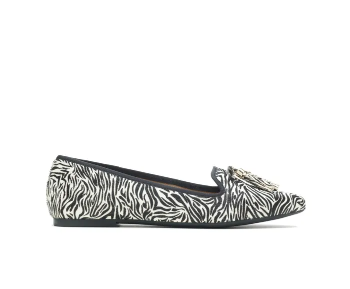 Flats and SlipOns Sadie Tassel SlipOn Zebra Calf Hair Hush Puppies Women