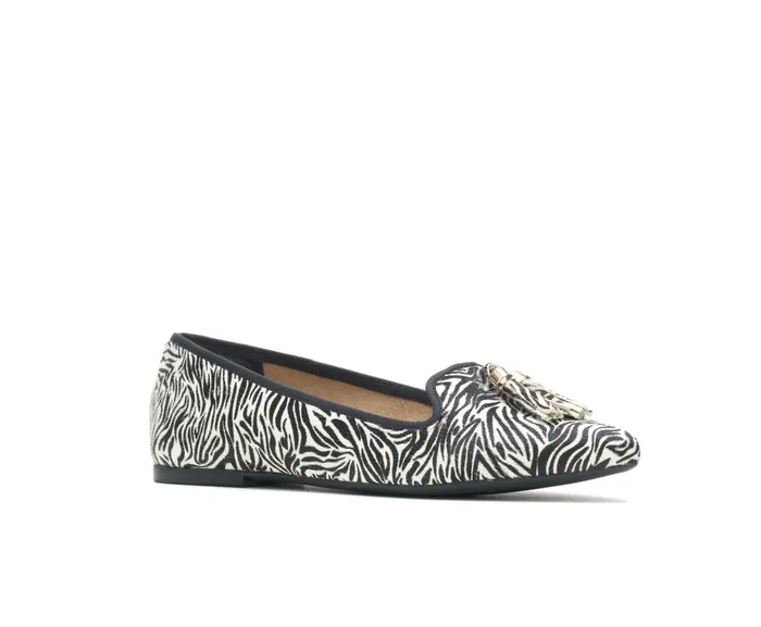 Flats and SlipOns Sadie Tassel SlipOn Zebra Calf Hair Hush Puppies Women Flats and SlipOns Sadie Tassel SlipOn Zebra Calf Hair Hush Puppies Women