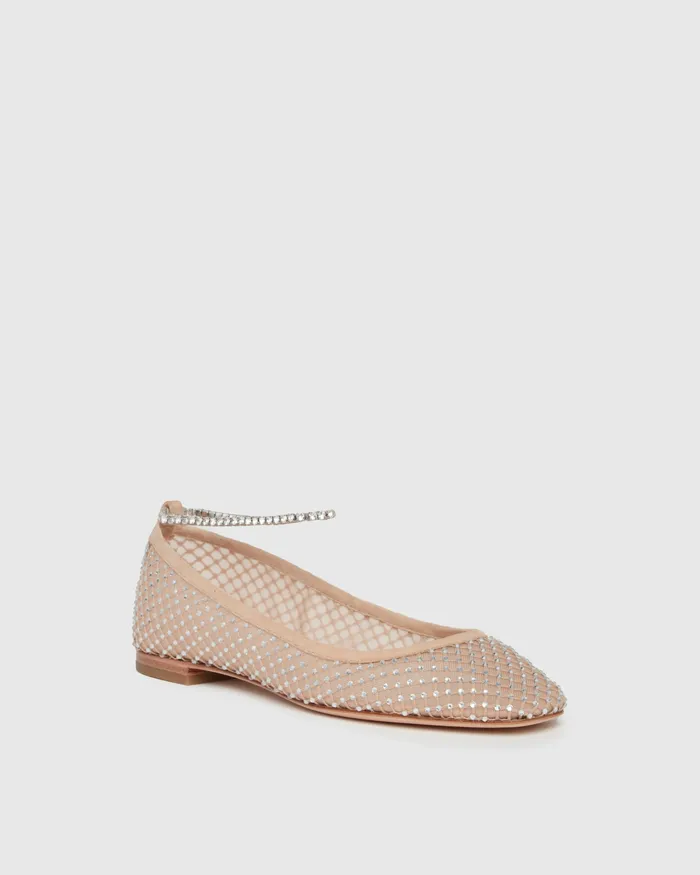 Flats Women Janine Flat 8211 Nude Mesh PAIGE Flats Women Janine Flat 8211 Nude Mesh PAIGE
