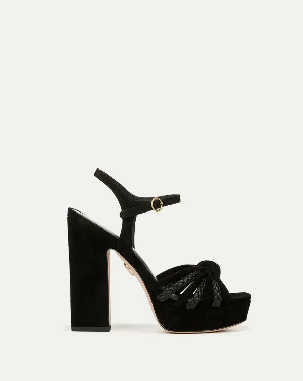 Flavia Platform Sandal Black Women Veronica Beard Shoes