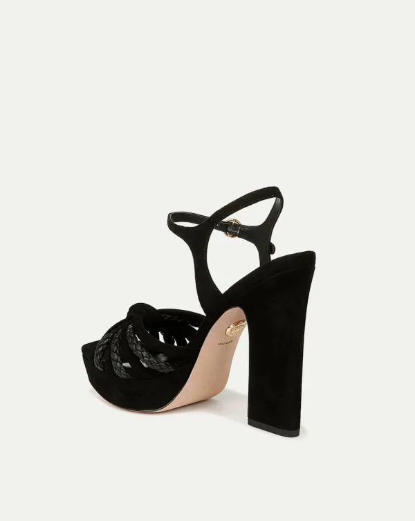 Flavia Platform Sandal Black Women Veronica Beard Shoes
