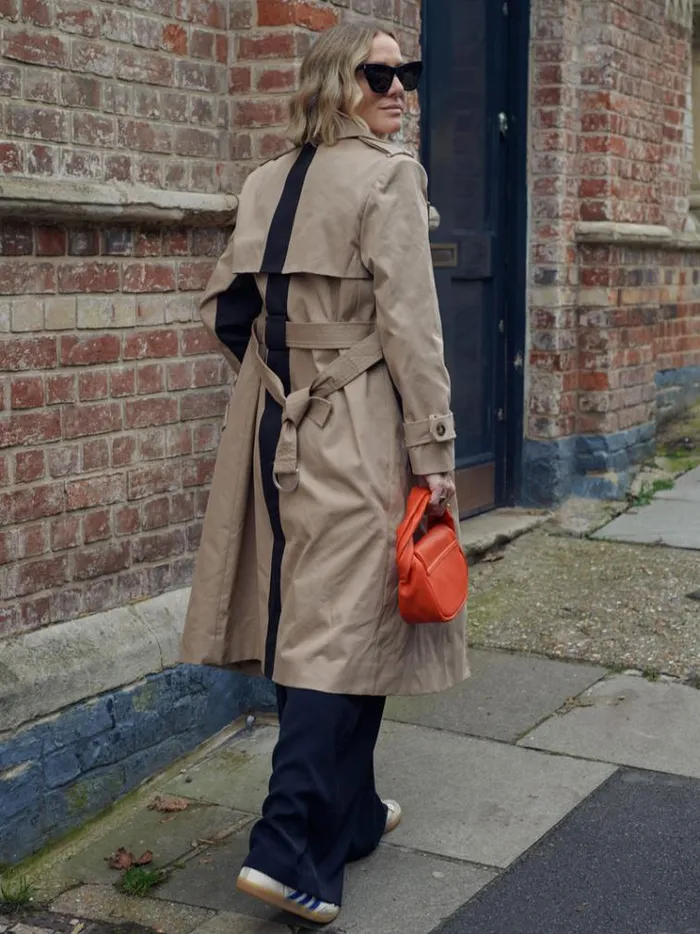 French Connection Coats and Jackets Coco Twill Trench Coat Autumn Camel 8211 Woman