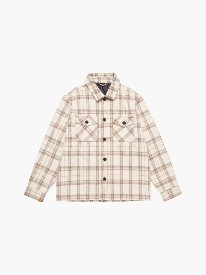 French Connection Coats and Jackets Flannel Jacket Stone 8211 Man