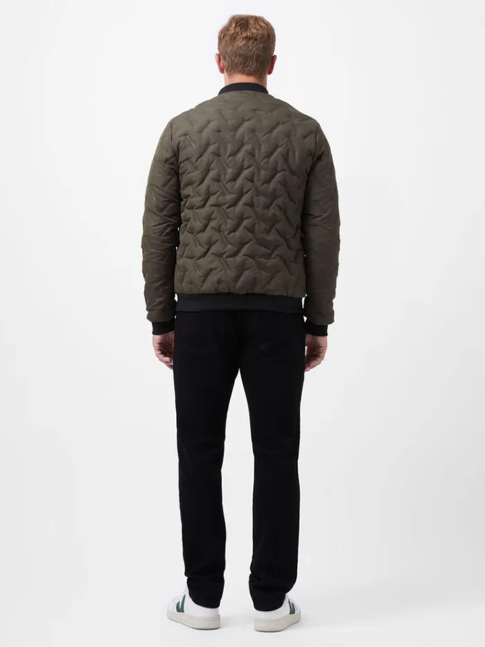 French Connection Coats and Jackets Puffer Bomber Jacket Olive 8211 Man