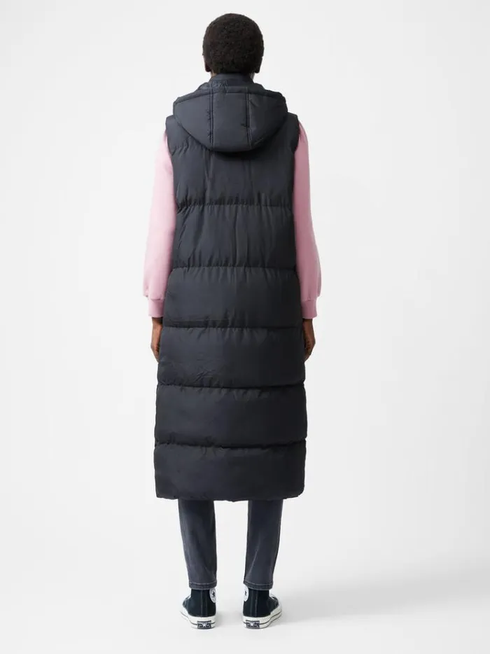 French Connection Coats and Jackets Row Long Gilet Black 8211 Woman