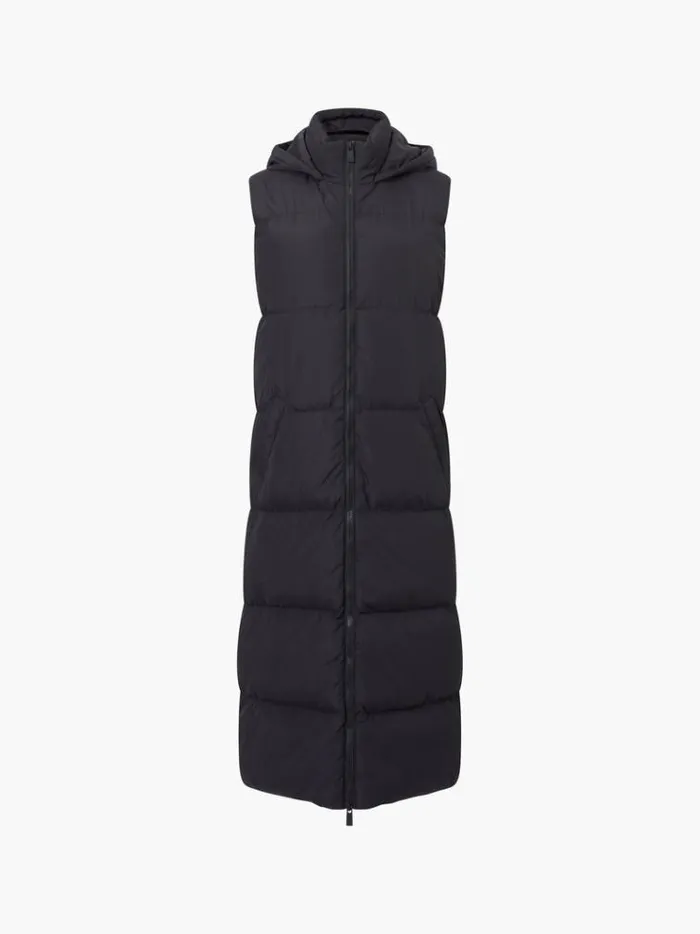 French Connection Coats and Jackets Row Long Gilet Black 8211 Woman