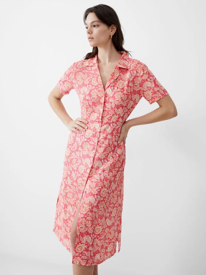 French Connection Dresses Cosette Rever Dress Camellia 8211 Woman