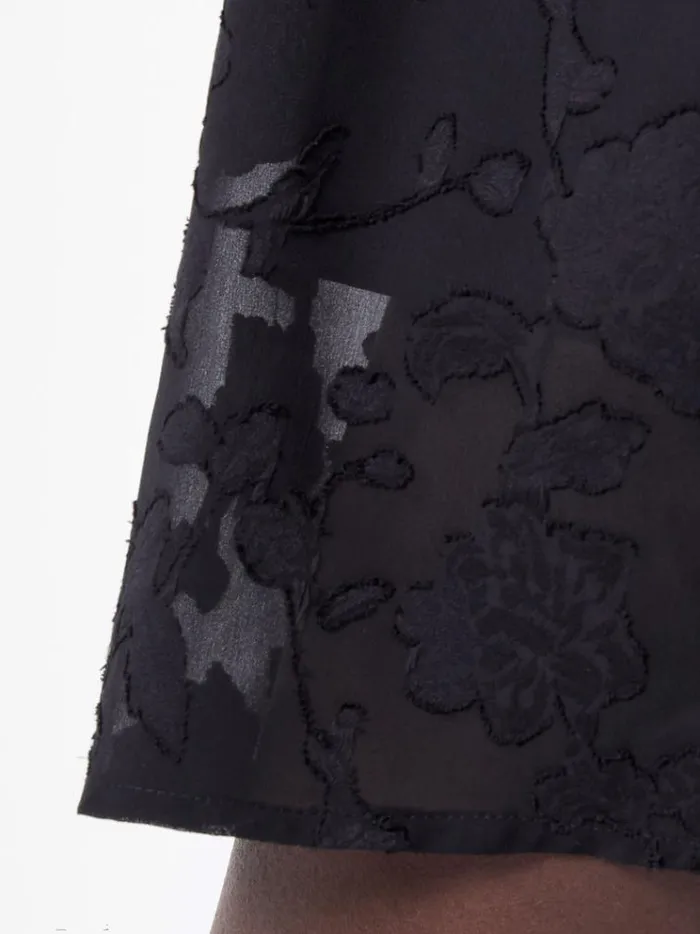 French Connection Dresses Devore Boho Mini Dress Black 8211 Woman