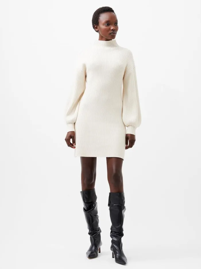 French Connection Dresses Myla Babysoft Mini Dress Classic Cream 8211 Woman