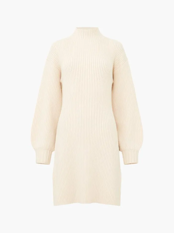 French Connection Dresses Myla Babysoft Mini Dress Classic Cream 8211 Woman