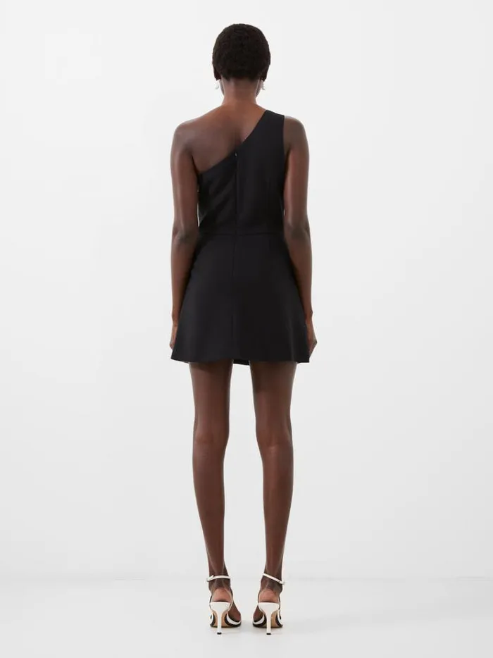 French Connection Dresses One Shoulder Tiered Mini Dress Black 8211 Woman