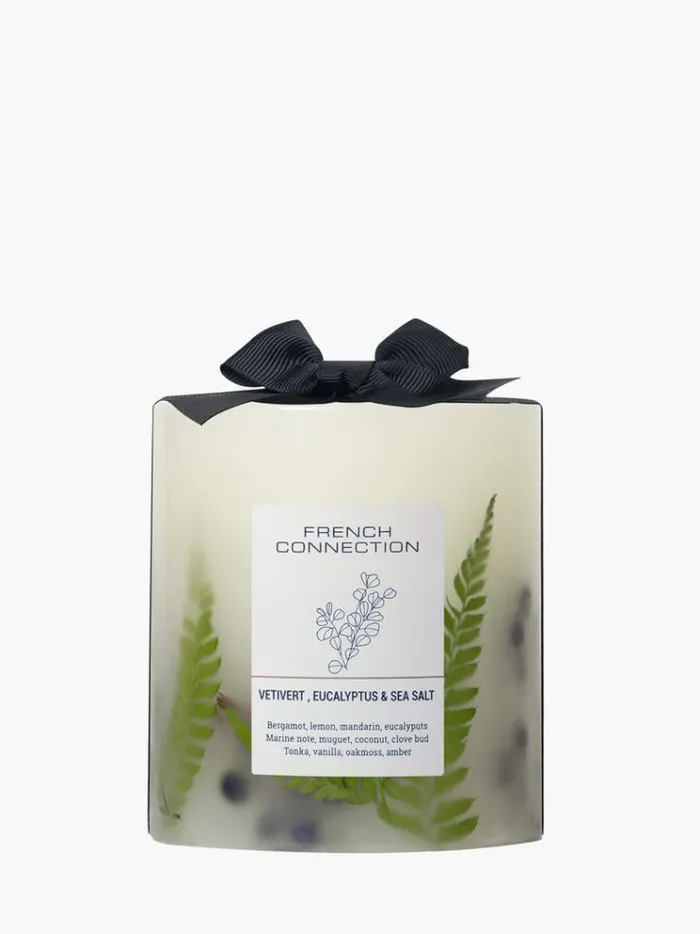 French Connection Home Accessories Vetivert Eucalyptus and Sea Salt Botanical Candle Vetivert 8211 Home