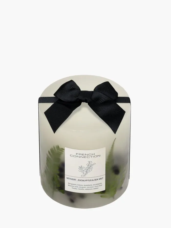 French Connection Home Accessories Vetivert Eucalyptus and Sea Salt Botanical Candle Vetivert 8211 Home