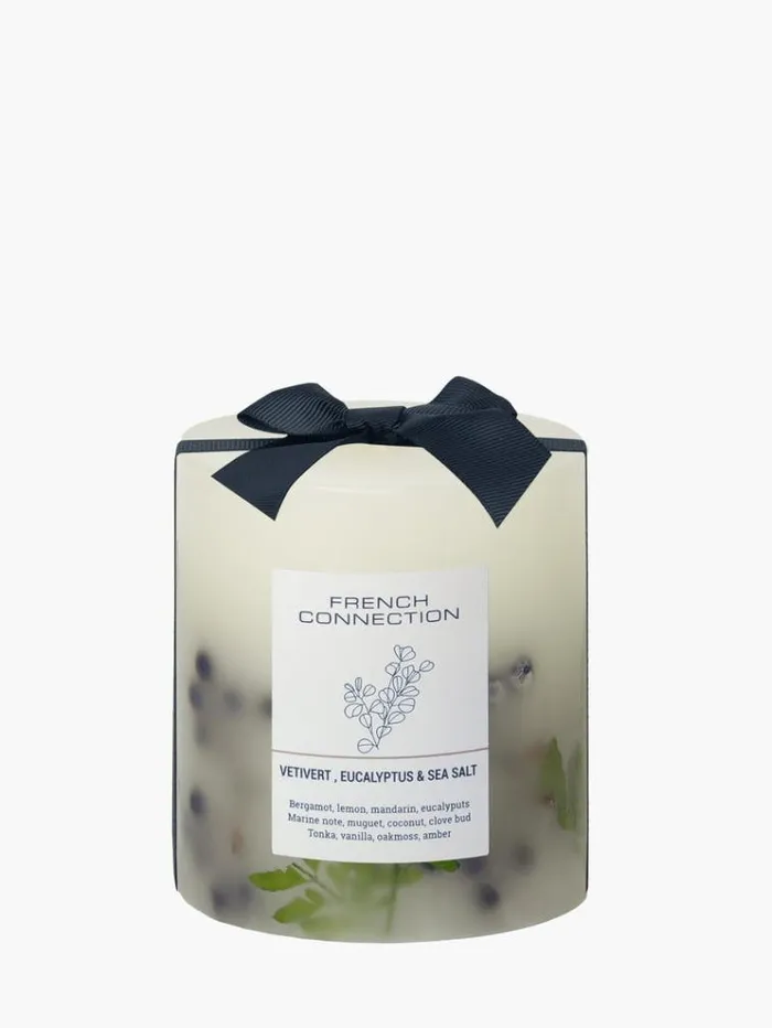 French Connection Home Accessories Vetivert Eucalyptus and Sea Salt Botanical Candle Vetivert 8211 Home