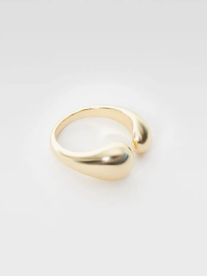 French Connection Jewellery Chunky Open Ring Gold 8211 Woman