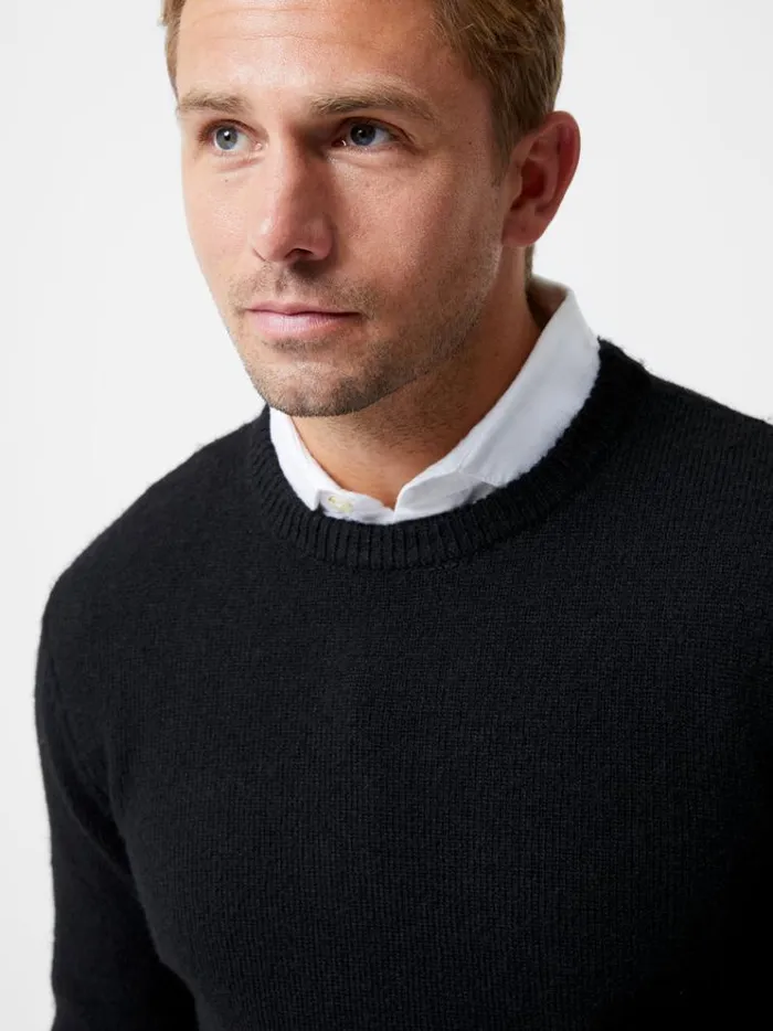 French Connection Knitwear Super Soft Crew Neck Jumper Black 8211 Man