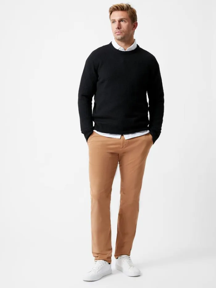 French Connection Knitwear Super Soft Crew Neck Jumper Black 8211 Man