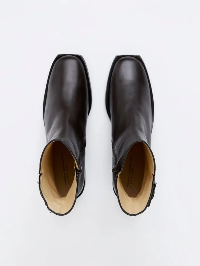 French Connection Shoes Connie Ankle Boots Chocolate 8211 Woman