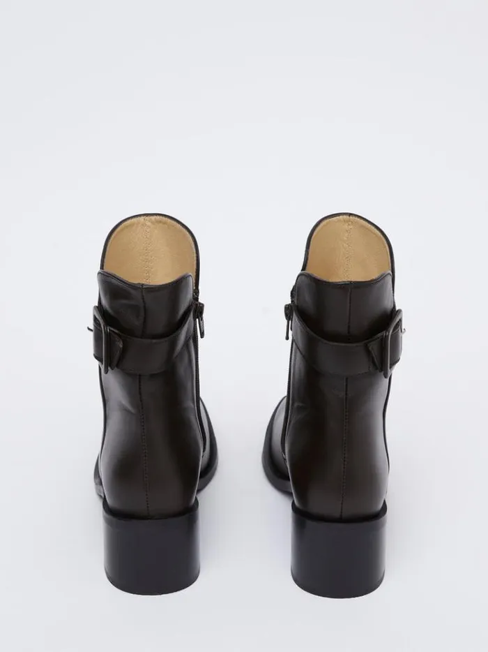 French Connection Shoes Connie Ankle Boots Chocolate 8211 Woman