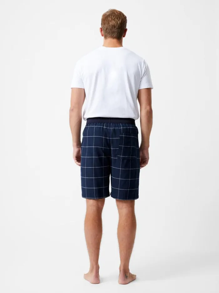 French Connection Shorts French Connection Pj Flannel Shorts Marinewhite 8211 Man