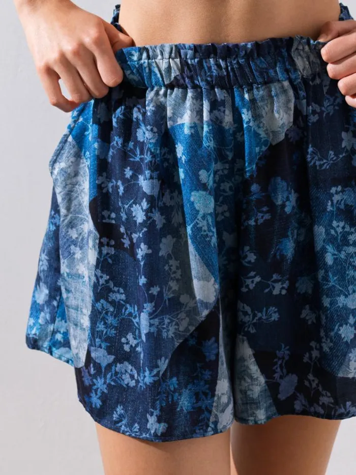 French Connection Skirts and Shorts Denim Beach Shorts Blue 8211 Woman