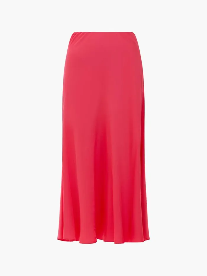 French Connection Skirts and Shorts Ennis Eco Satin Midaxi Slip Skirt Azalea 8211 Woman
