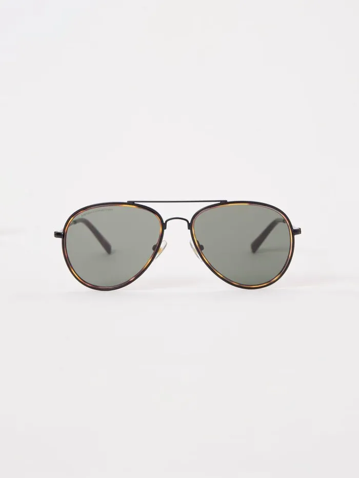 French Connection Sunglasses Metal DFrame Rim Detailed Sunglasses Tort 8211 Man