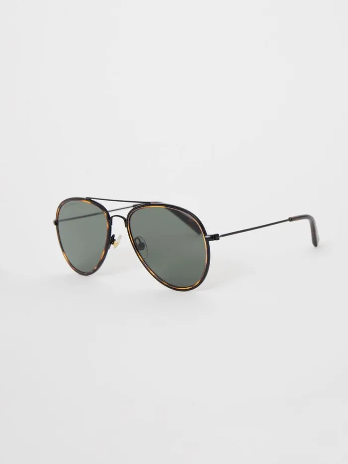 French Connection Sunglasses Metal DFrame Rim Detailed Sunglasses Tort 8211 Man