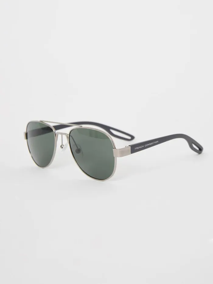 French Connection Sunglasses Metal DFrame Sunglasses Silver 8211 Man