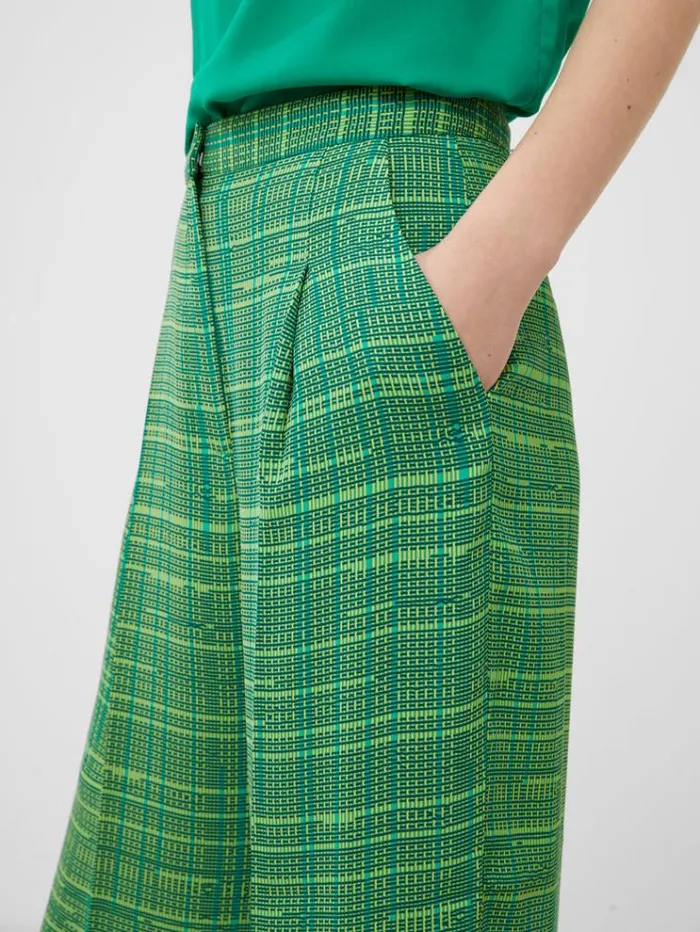 French Connection Trousers Carmen Recycled Crepe Trousers Jelly Beanwasabi 8211 Woman