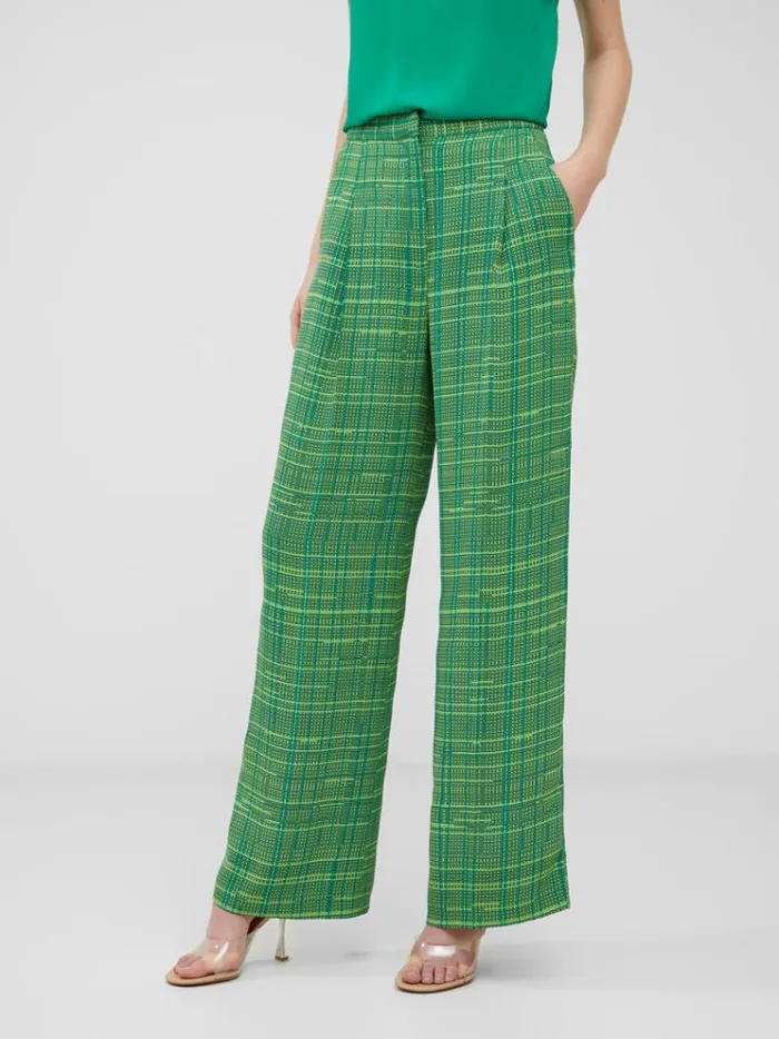 French Connection Trousers Carmen Recycled Crepe Trousers Jelly Beanwasabi 8211 Woman