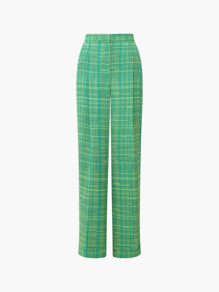 French Connection Trousers Carmen Recycled Crepe Trousers Jelly Beanwasabi 8211 Woman