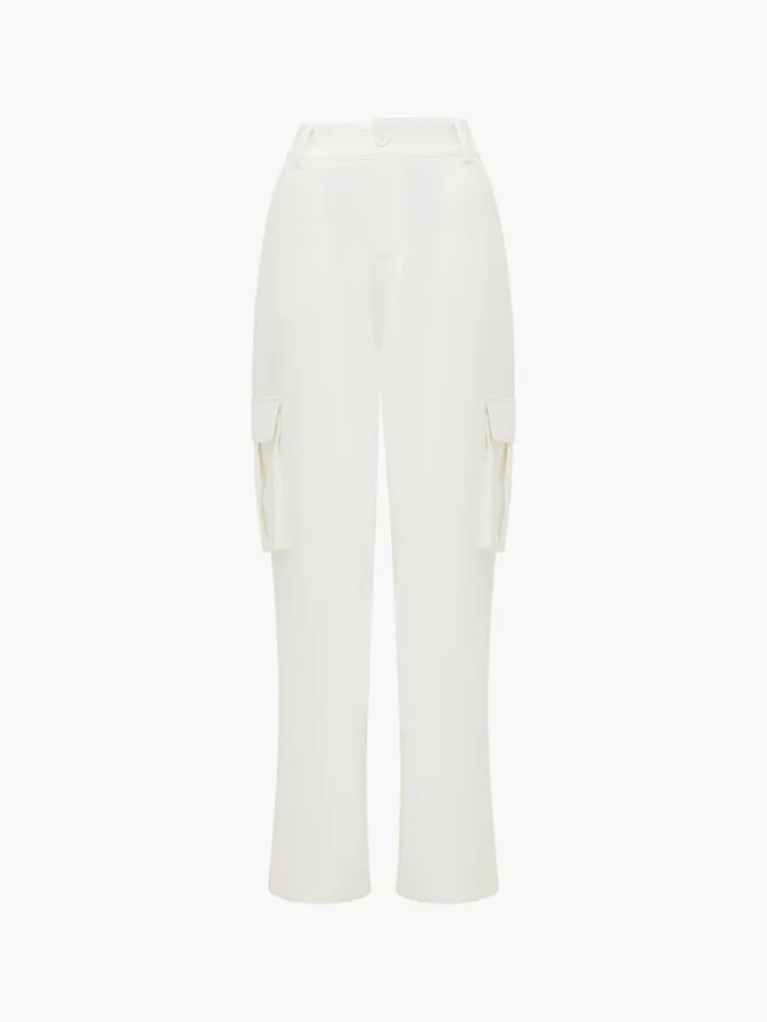 French Connection Trousers Combat Trousers Summer White 8211 Woman