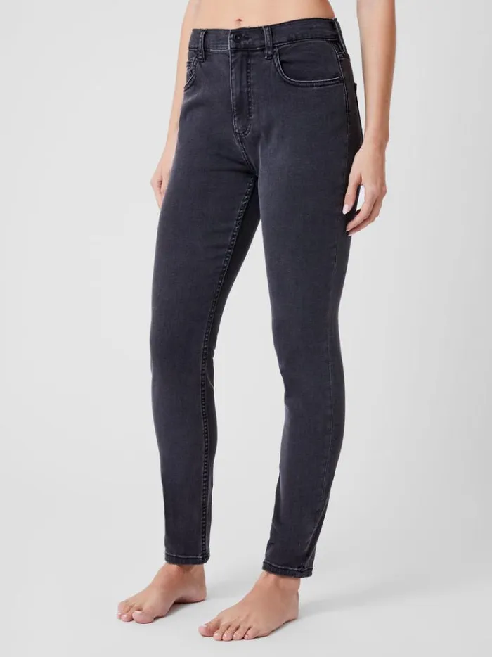 French Connection Trousers Soft Stretch Denim High Rise Skinny Jeans 30 Inch Charcoal 8211 Woman
