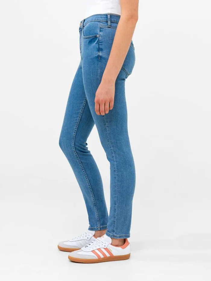 French Connection Trousers Soft Stretch Denim High Rise Skinny Jeans 30 Inch Light Wash 8211 Woman