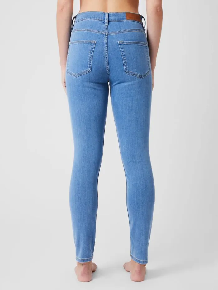 French Connection Trousers Soft Stretch Denim High Rise Skinny Jeans 30 Inch Light Wash 8211 Woman
