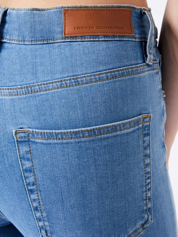 French Connection Trousers Soft Stretch Denim High Rise Skinny Jeans 30 Inch Light Wash 8211 Woman
