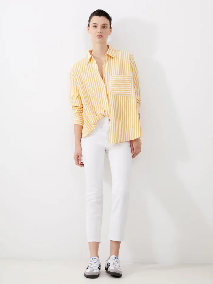 French Connection Trousers Stretch Denim Ankle Length Jeans 28 Inch White 8211 Woman