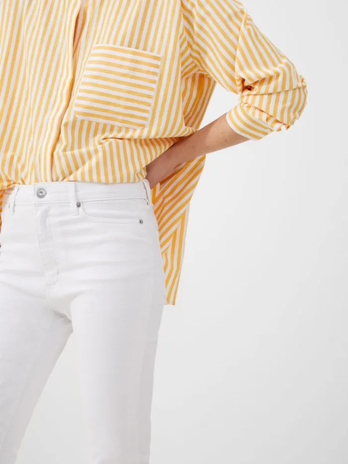 French Connection Trousers Stretch Denim Ankle Length Jeans 28 Inch White 8211 Woman