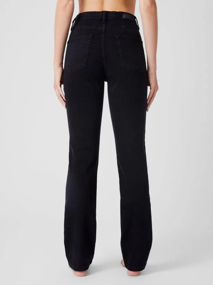 French Connection Trousers Stretch Denim Cigarette Fit High Waisted Jeans 34 Inch Black 8211 Woman