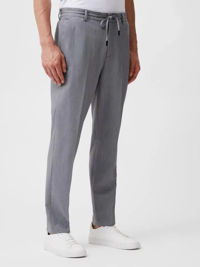 French Connection Trousers Stretch Knitted Trousers Light Grey 8211 Man